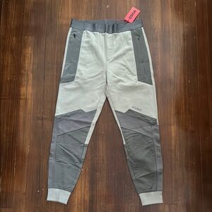 HUGO Gray Jogger Sweatpants with Tapered Fit